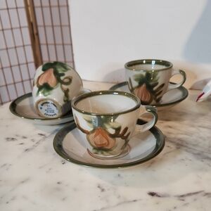 Vintage | Louisville HARVEST Pear | Cup & Saucer Set | MCM